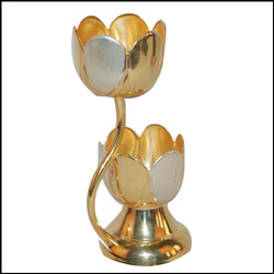 "Silver Pasupu kumkum stand-SRI -30 - Click here to View more details about this Product